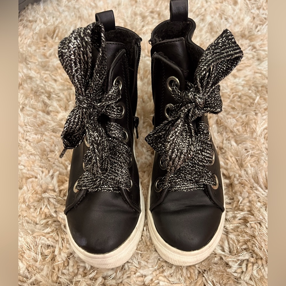 Dolce Vita black high top sneakers size 12 toddler